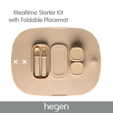 Hegen Mealtime Starter Kit with Foldable Placemat